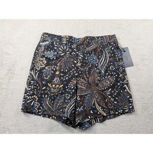 VRST Mens Medium Resort Short 6" Inseam Wallflower Black Multi Paisley Floral